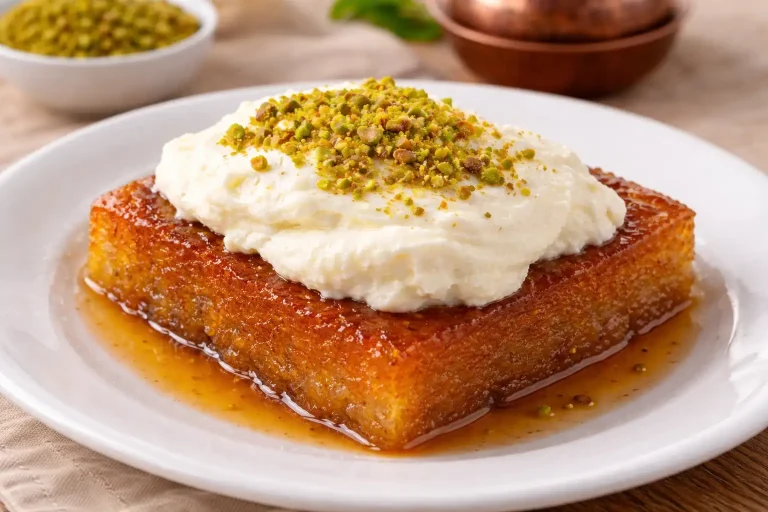 Kaymaklı Ekmek Kadayıfı